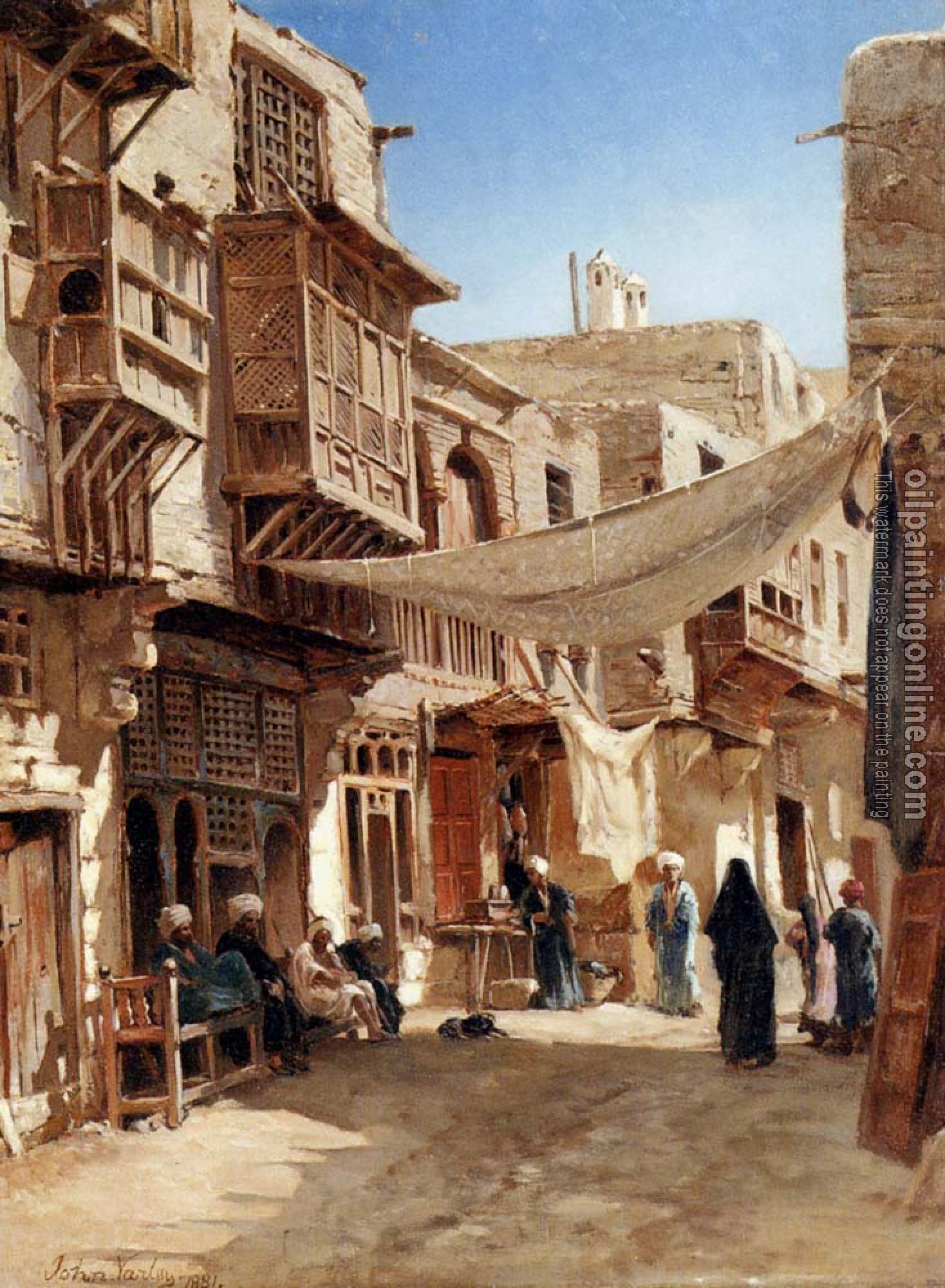 John Varley - A Street In Boulaq Near Cairo